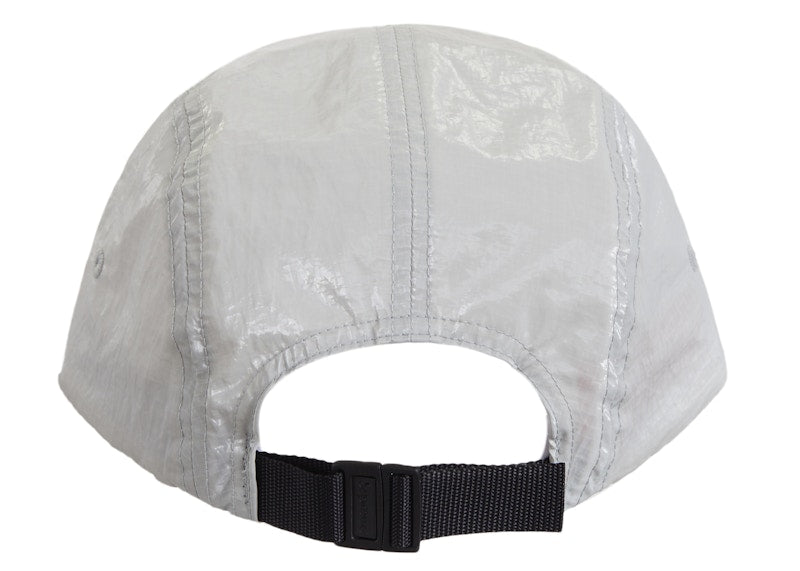Supreme Gloss Ripstop Camp Cap Light Grey