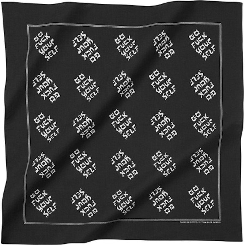 Supreme Go Fuck Yourself Bandana Black