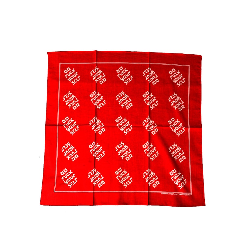 Supreme Go Fuck Yourself Bandana Red