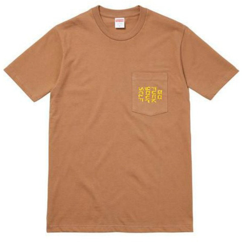 Supreme Go Fuck Yourself Pocket Tee Light Brown