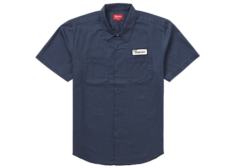 Supreme God's Favorite S/S Work Shirt Light Navy