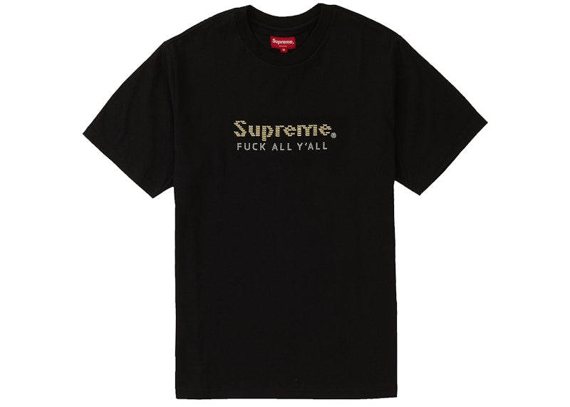 Supreme Gold Bars Tee Black