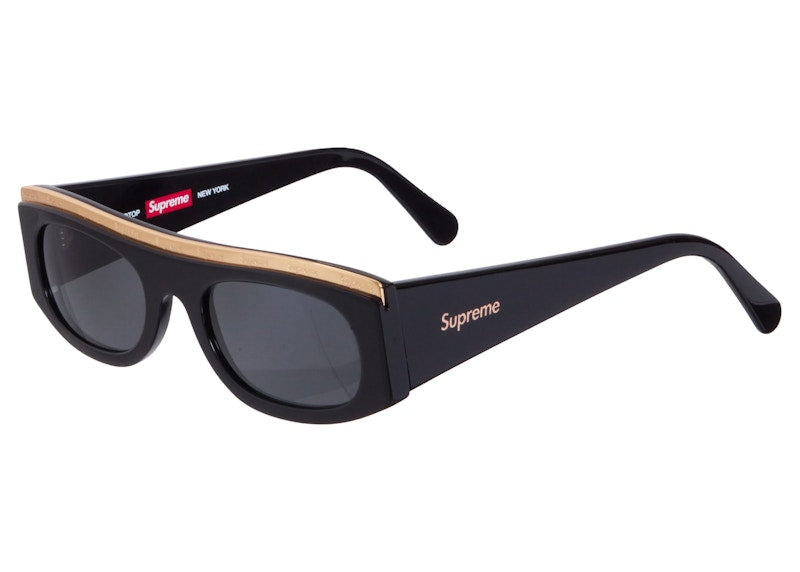 Supreme Goldtop Sunglasses Black