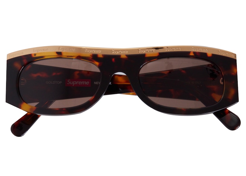 Supreme Goldtop Sunglasses Tortoise