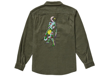 Supreme Gonz Corduroy Work Shirt Dusty Green