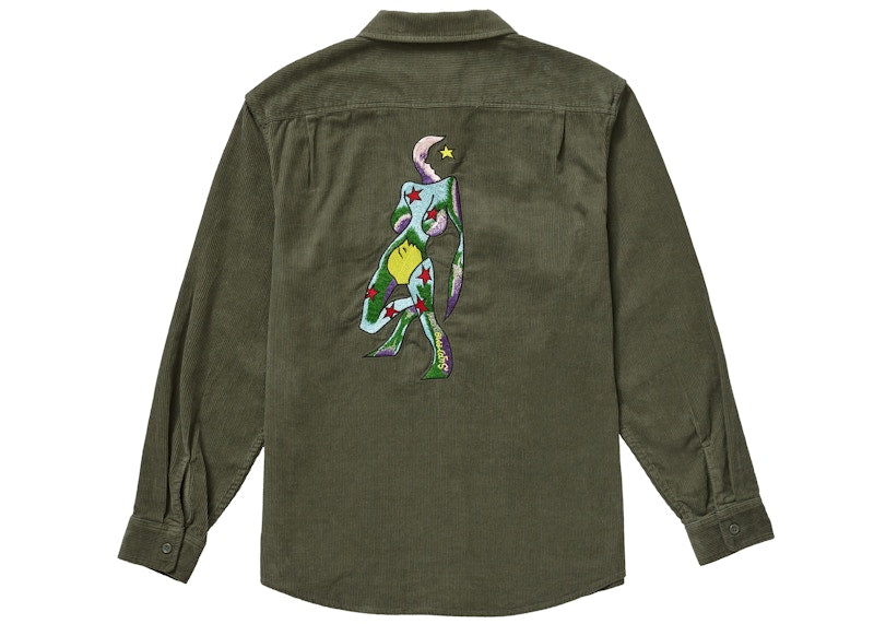 Supreme Gonz Corduroy Work Shirt Dusty Green