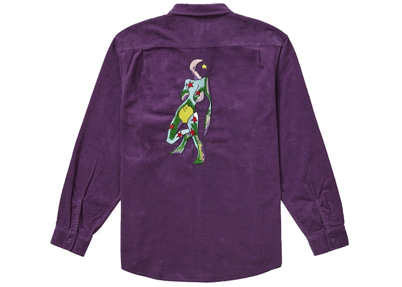 Supreme Gonz Corduroy Work Shirt Purple