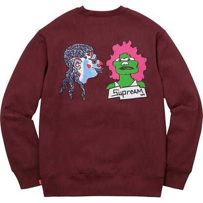 Supreme Gonz Heads Crewneck Burgundy