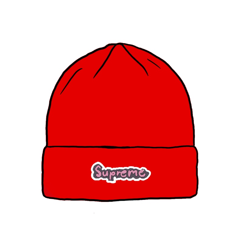 Supreme Gonz Logo Beanie Burnt Red