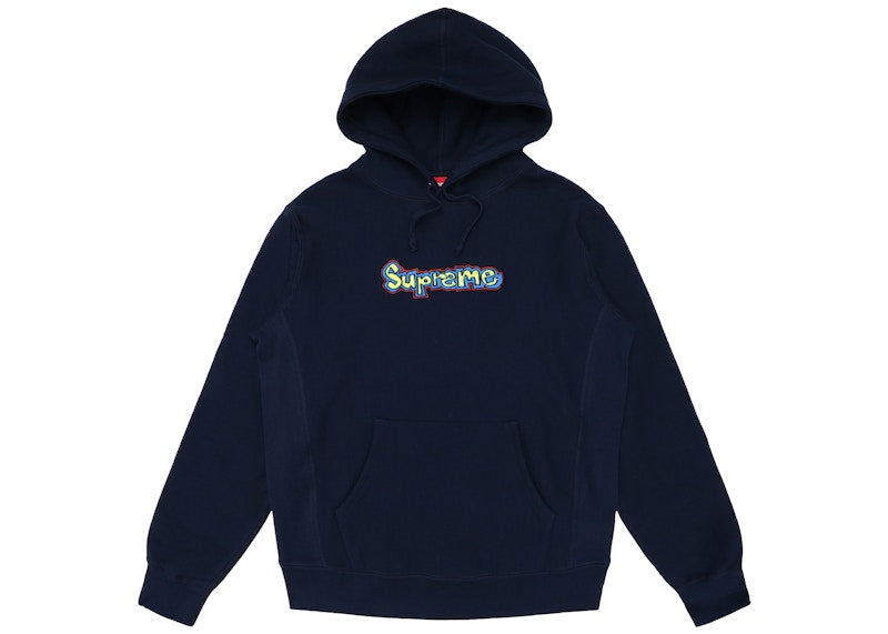 Supreme Gonz Logo Hooded Sweatshirt Navy