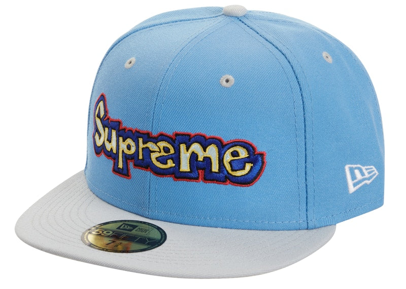 Supreme Gonz Logo New Era Light Blue