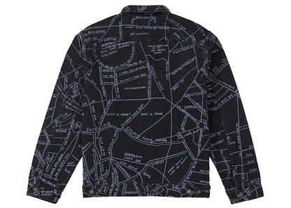 Supreme Gonz Map Work Jacket Washed Black