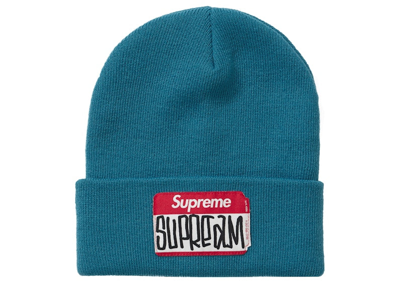 Supreme Gonz Nametag Beanie Teal