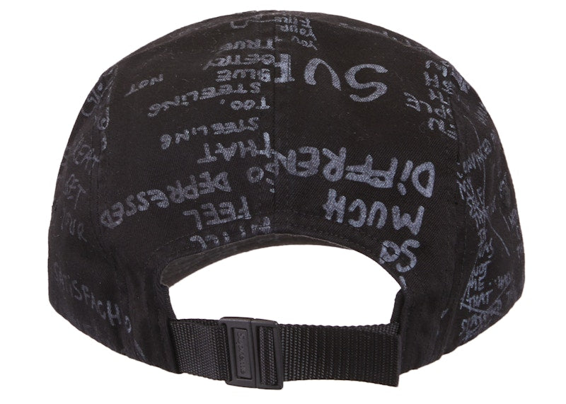 Supreme Gonz Poems Camp Cap Black