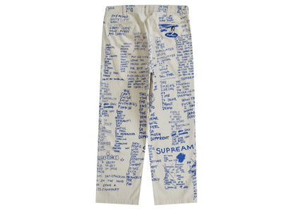 Supreme Gonz Poems Chino Pant Stone