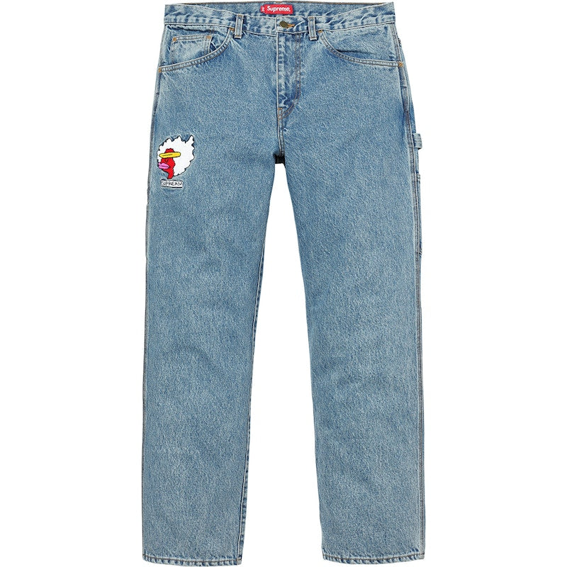 Supreme Gonz Ramm Washed Denim Painter Pant Blue