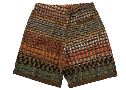Supreme Gradient Grid Knit Short Brown