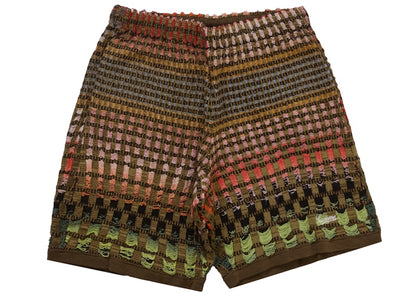 Supreme Gradient Grid Knit Short Brown