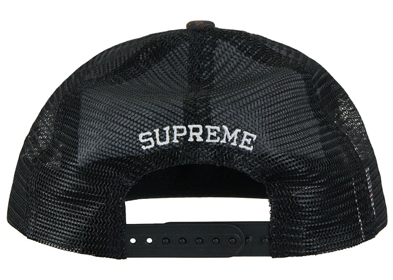 Supreme Gradient Jacquard Denim Mesh Back 5-Panel Black