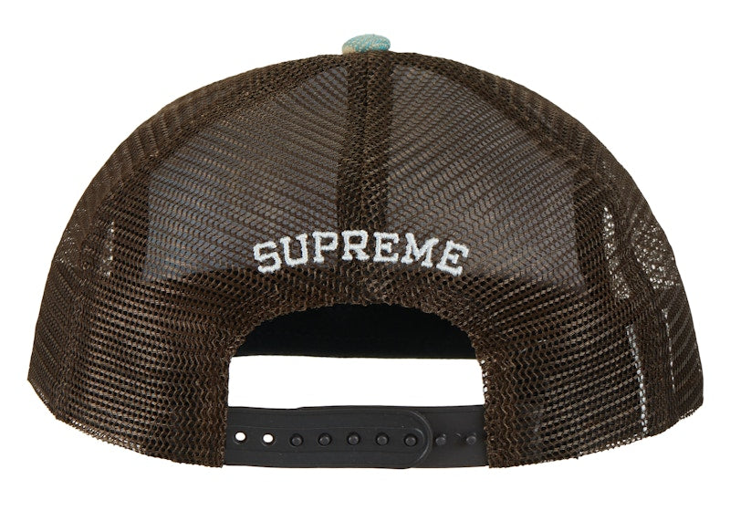 Supreme Gradient Jacquard Denim Mesh Back 5-Panel Tan