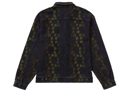 Supreme Gradient Jacquard Denim Work Jacket Black