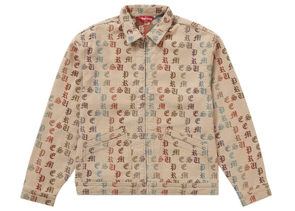 Supreme Gradient Jacquard Denim Work Jacket Tan