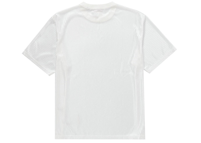 Supreme Gradient Mesh Stripe Jersey White