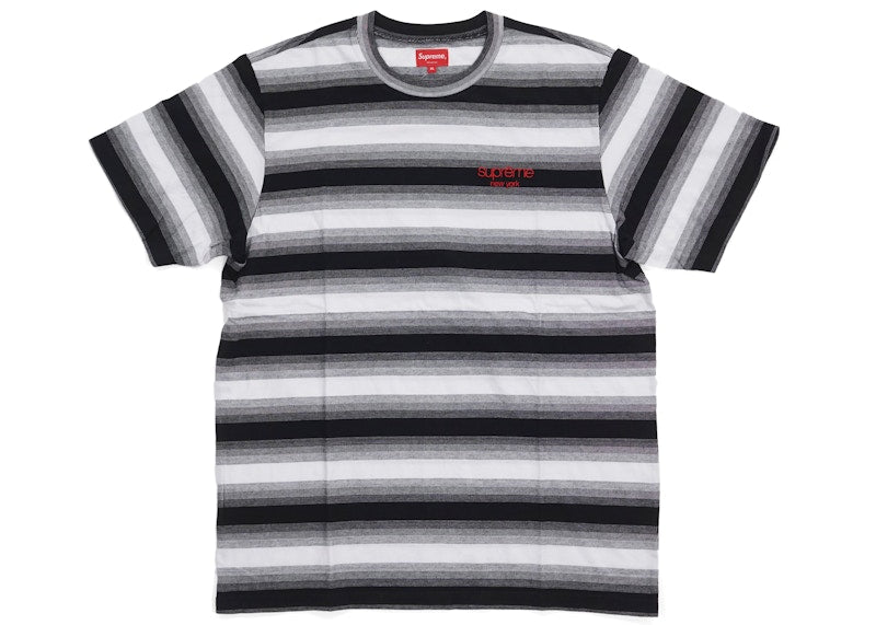 Supreme Gradient Striped S/S Top Black