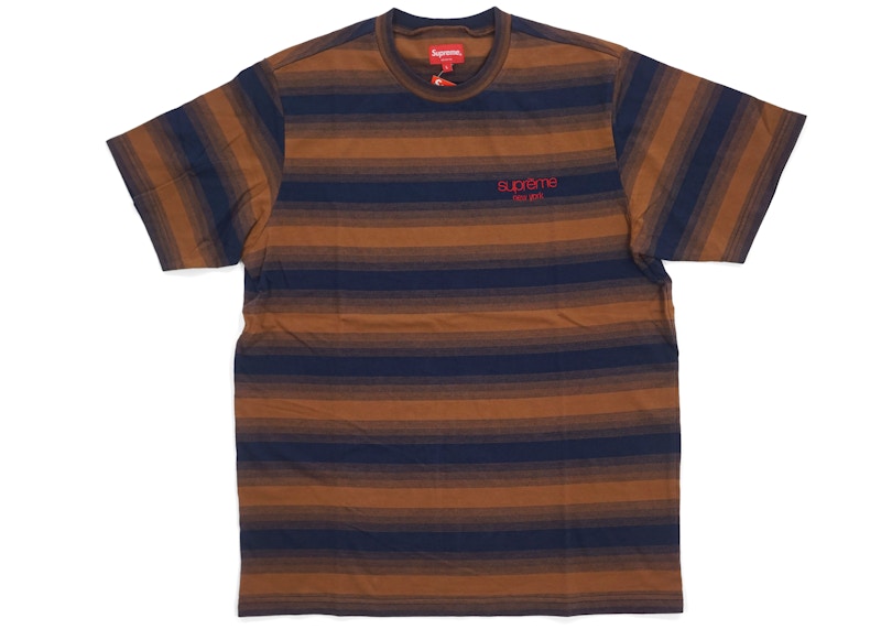 Supreme Gradient Striped S/S Top Brown