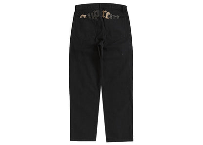 Supreme Great China Wall Canvas 5-Pocket Jean Black