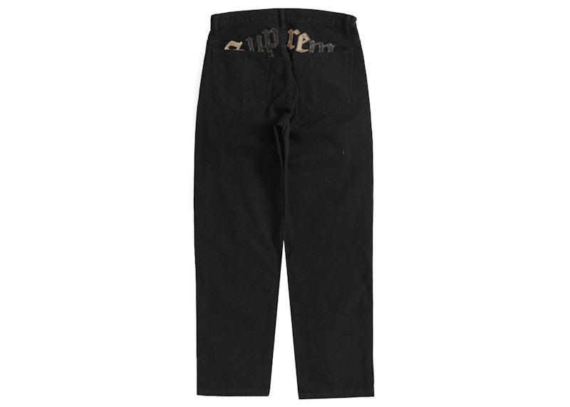 Supreme Great China Wall Canvas 5-Pocket Jean Black