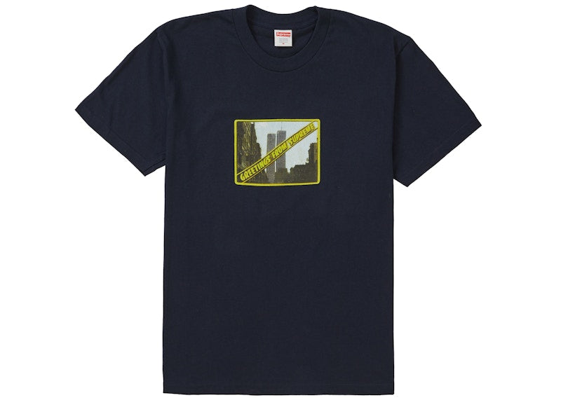 Supreme Greetings Tee Navy