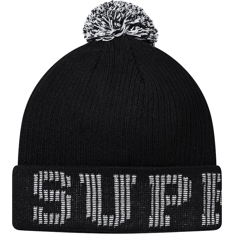 Supreme Grid Logo Beanie Black