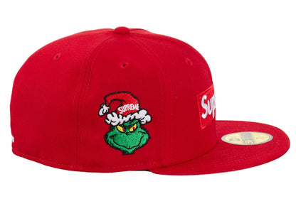 Supreme Grinch Box Logo New Era 59Fifty Fitted Cap Red