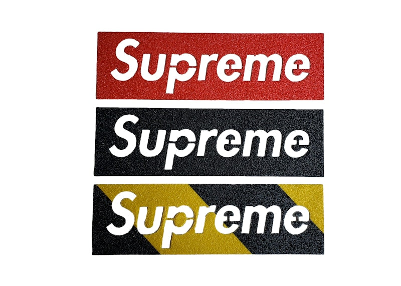Supreme Grip Tape Box Logo Sticker Set
