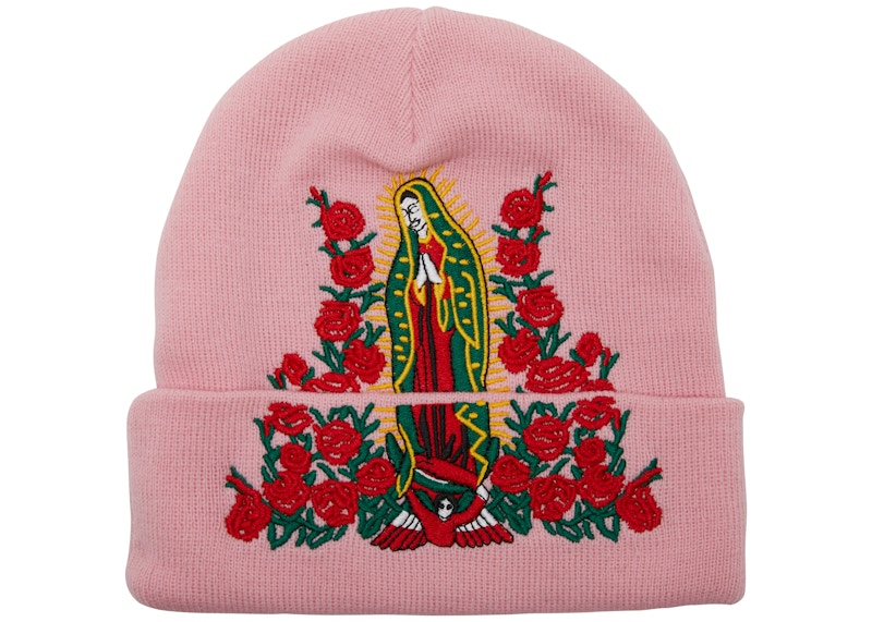 Supreme Guadalupe Beanie Pink