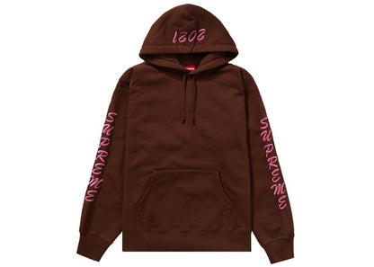 Supreme Guardian Hooded Sweatshirt Dark Brown
