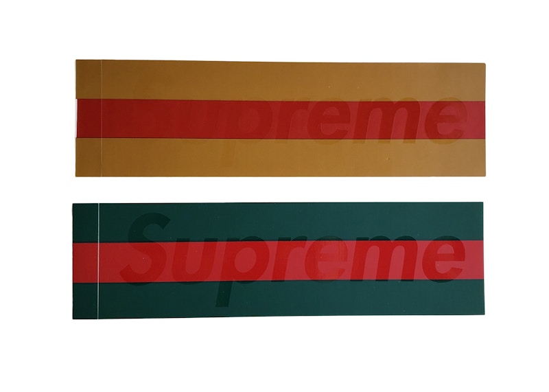 Supreme "Gucci" Box Logo Sticker Set