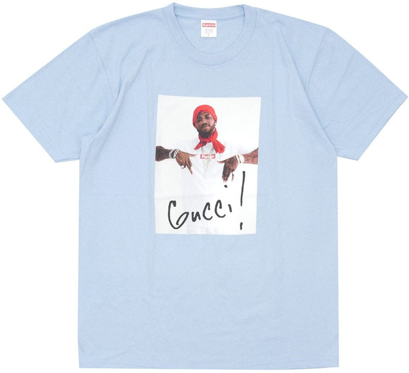 Supreme Gucci Mane Tee Light Blue