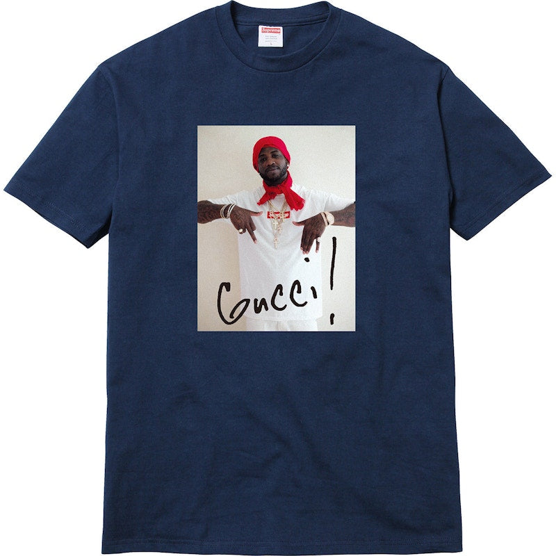 Supreme Gucci Mane Tee Navy