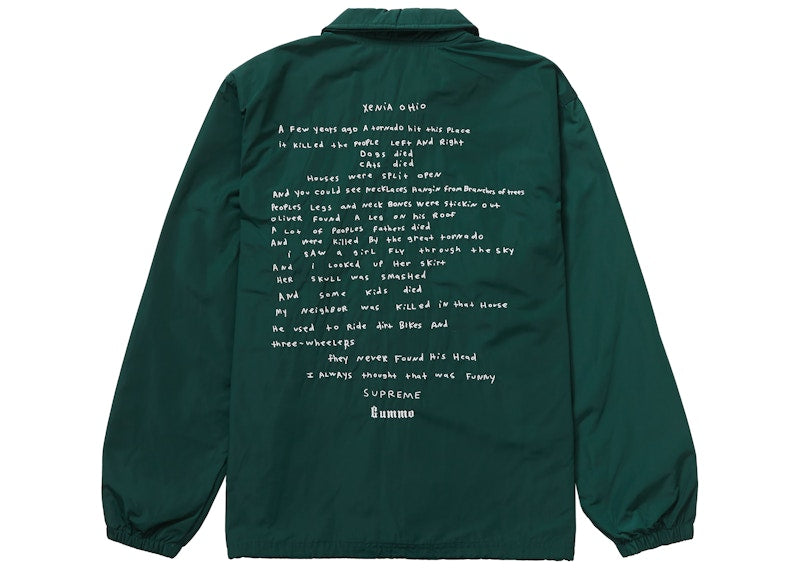 Supreme Gummo Coaches Jacket Dark Green