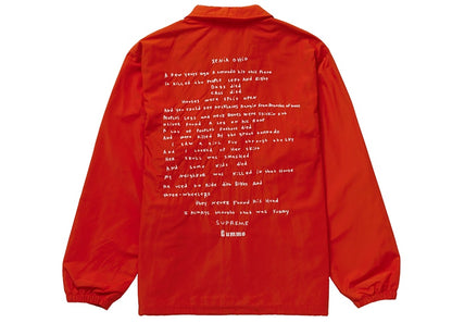 Supreme Gummo Coaches Jacket Red