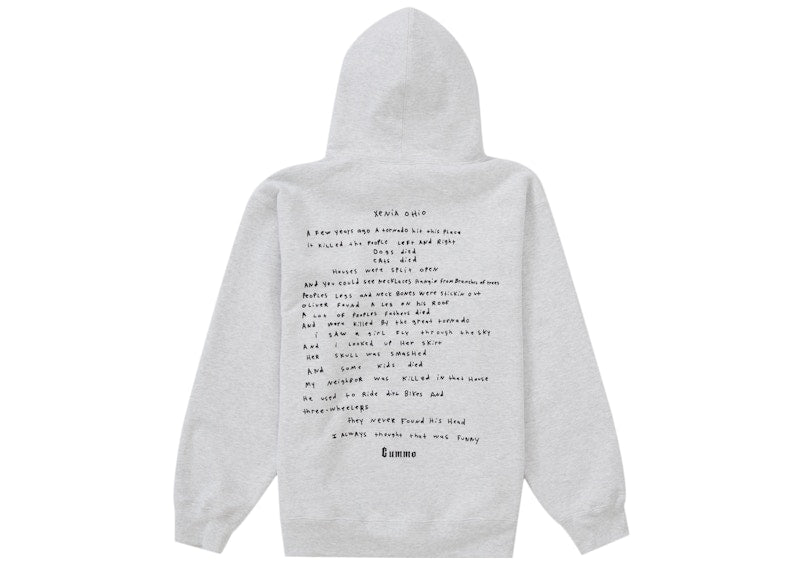 Supreme Gummo Hooded Sweatshirt Ash Grey