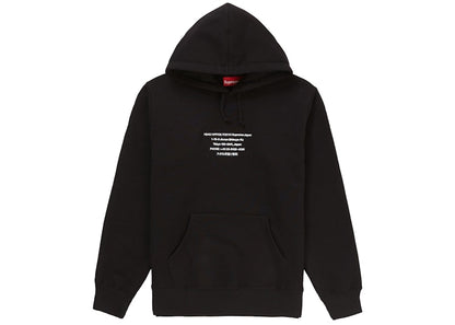Supreme HQ Hooded Sweatshirt Black