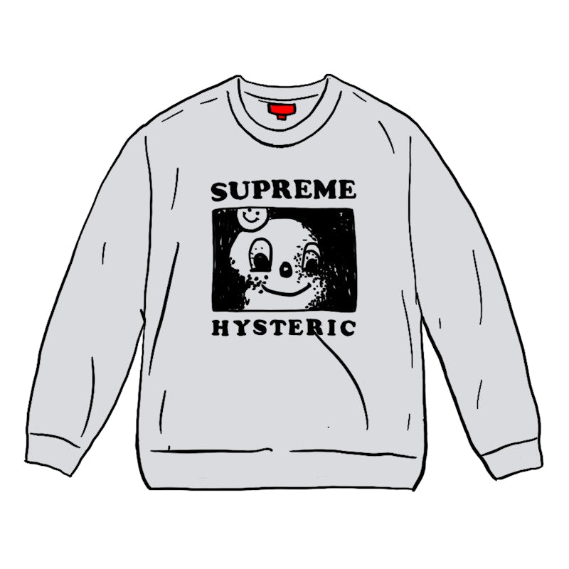 Supreme HYSTERIC GLAMOUR Crewneck Ash Grey
