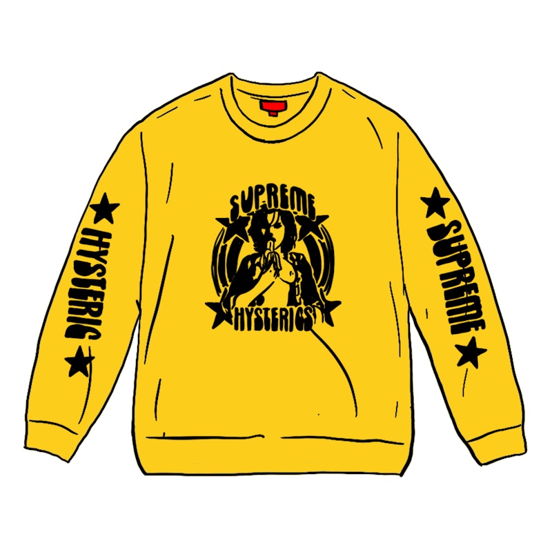 Supreme HYSTERIC GLAMOUR L/S Tee Yellow