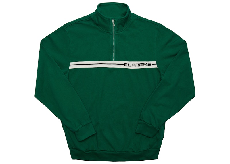 Supreme Half Zip Warm Up Dark Green