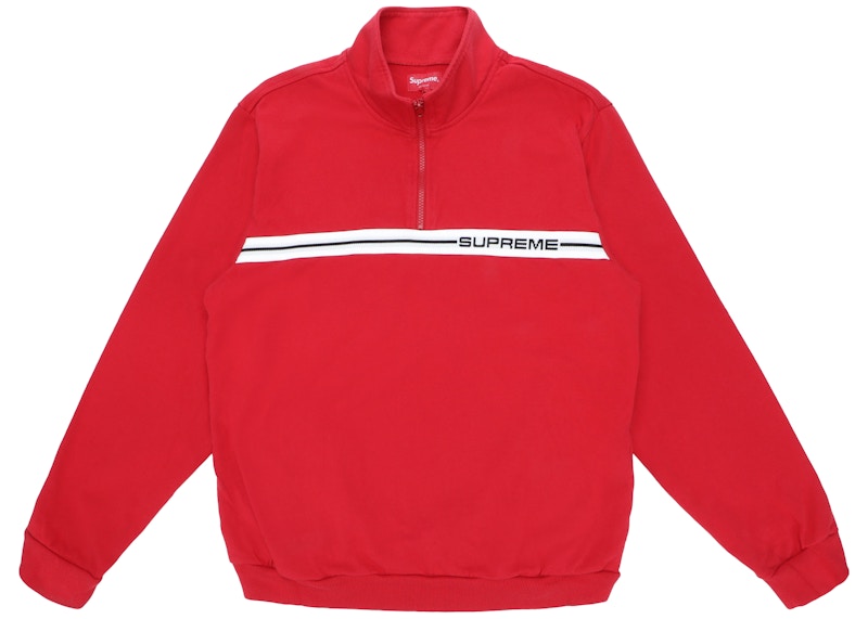 Supreme Half Zip Warm Up Red