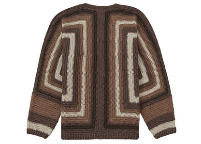 Supreme Hand Crocheted Sweater Brown