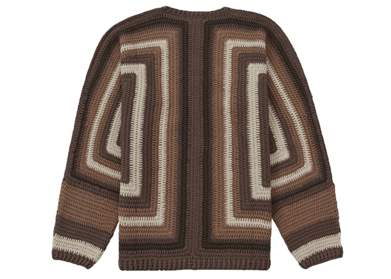 Supreme Hand Crocheted Sweater Brown